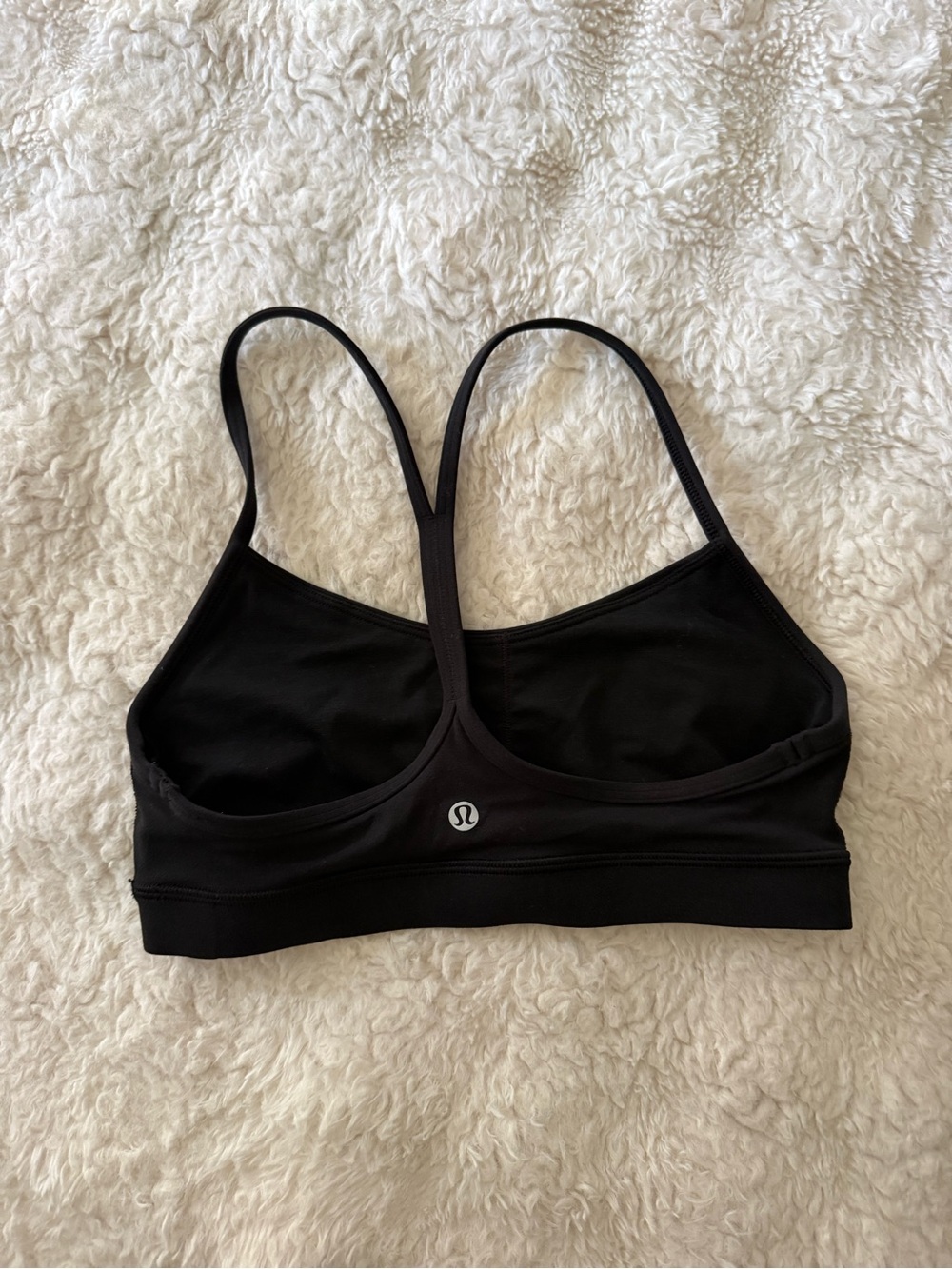 lululemon athletica Black Thin-Strap Racerback Sports Bra